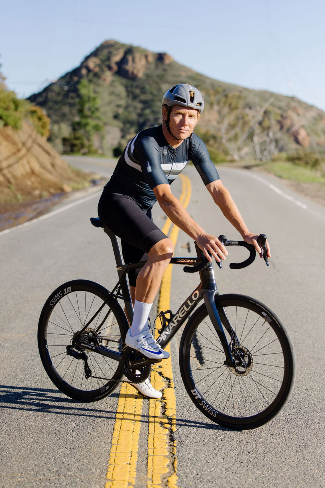 Cam Wurf on a Pinarello